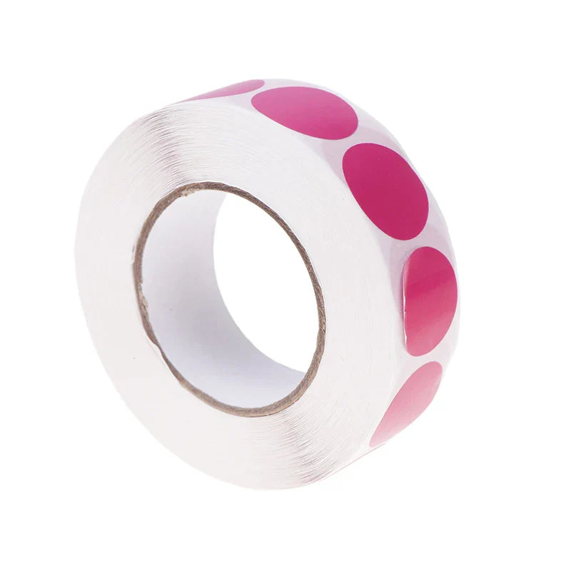 1000-Pack 19mm Color Dot Labels – Archery Target Stickers