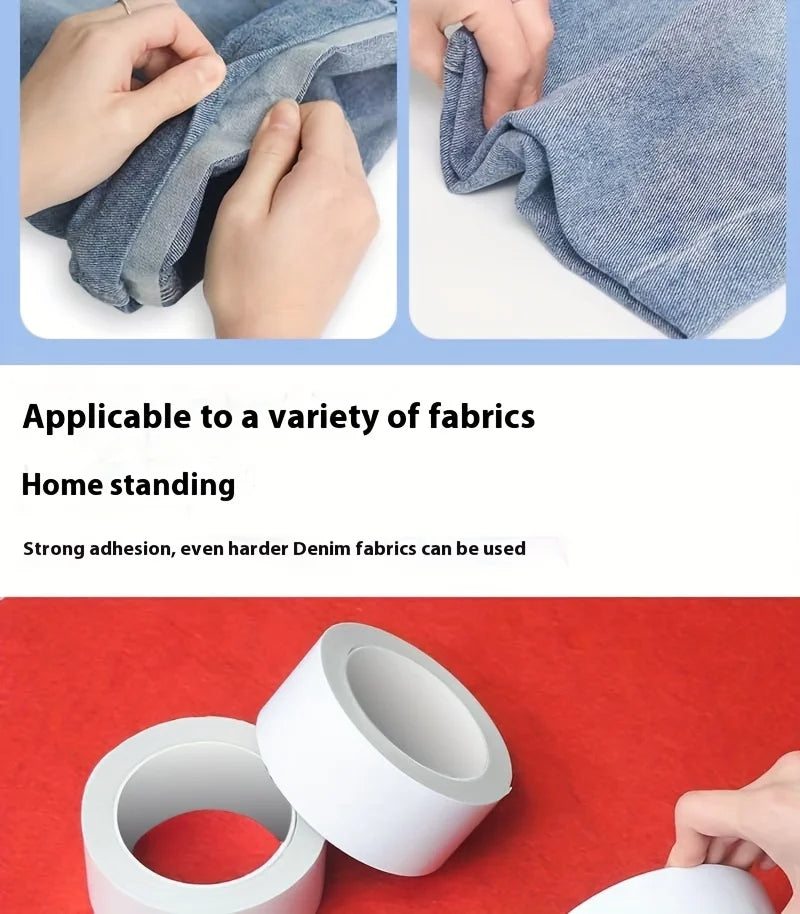1 Roll Pants Leg Shortening Tool No Sewing Ironing Fixed Sticker