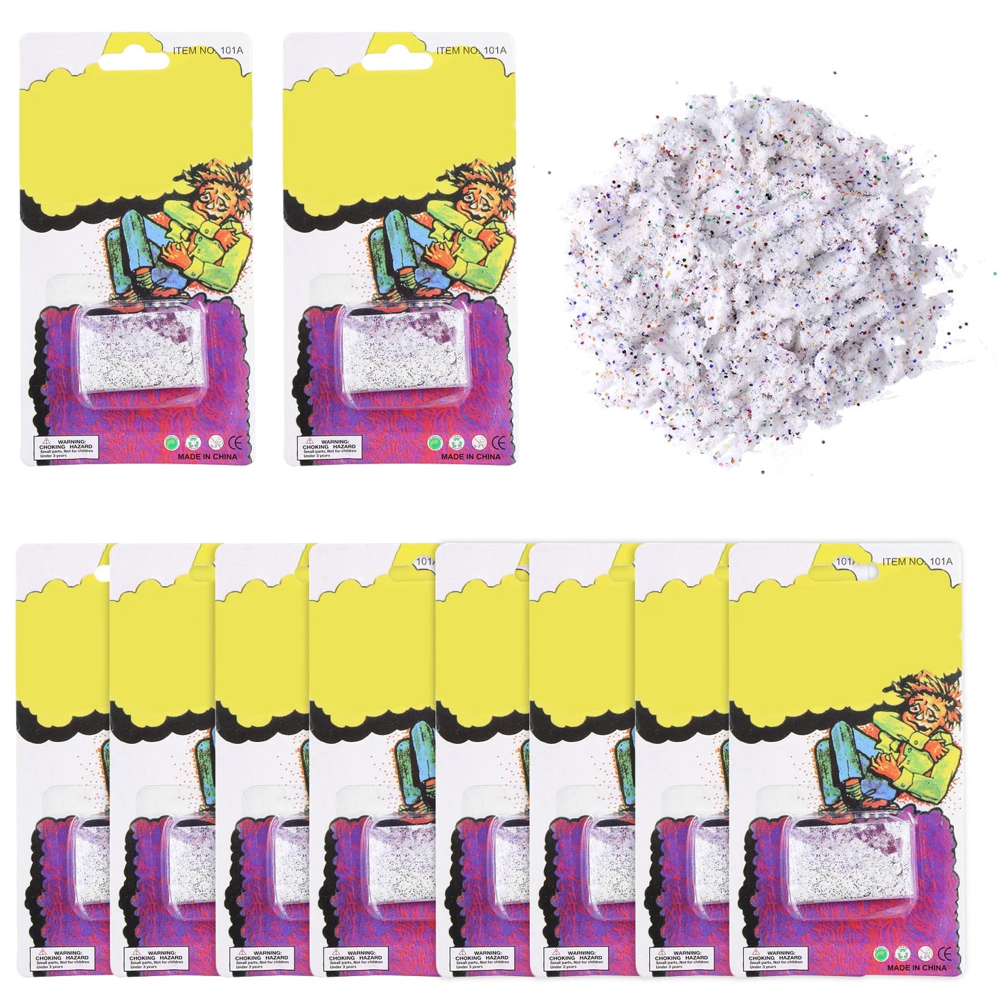10PCS Halloween Trick Prop Itching Powder Prank Party Supplies for Joke Surprise April Fools' Day Funny Joke Trick Novelty Toy Peaceful Pleasures Health and Wellness