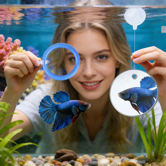 2-Pack Floating Fish Feeding Ring with Suction Cup | Betta & Turtle Aquarium Feeding Ring Peaceful Pleasures Health and Wellness