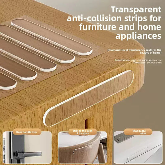 Silicone Door Handle Anti-Collision Pad & Mute Buffer Strip Door Buffer Pad Peaceful Pleasures Health and Wellness