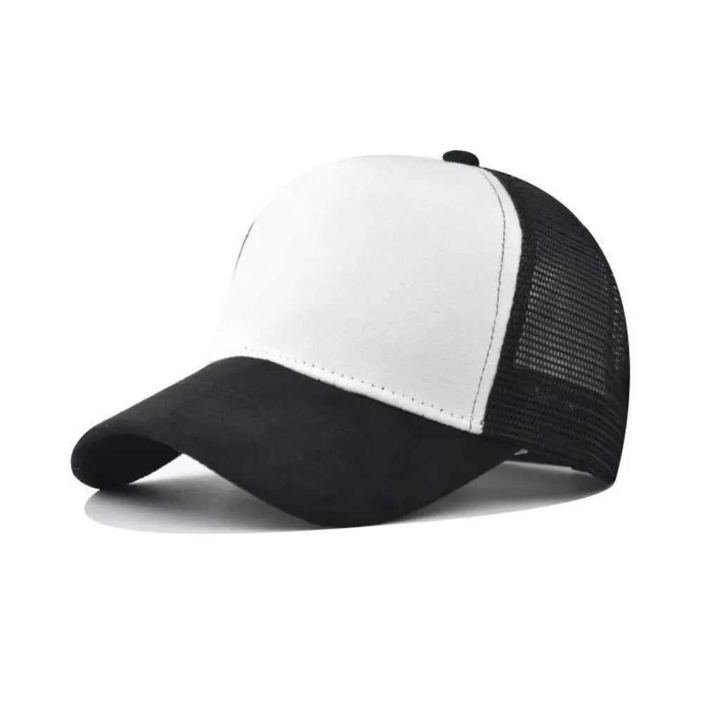 Unisex Suede Mesh Baseball Cap | Adjustable Sun Hat