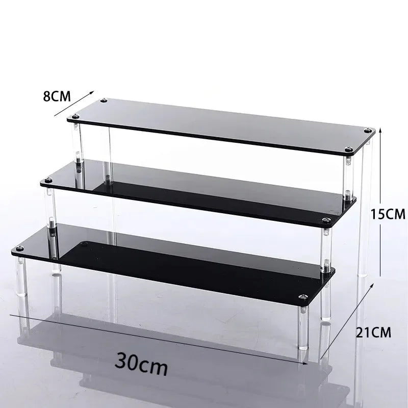 Iridescent Acrylic Display Riser Stand 1–5 Tier Shelf Organizer