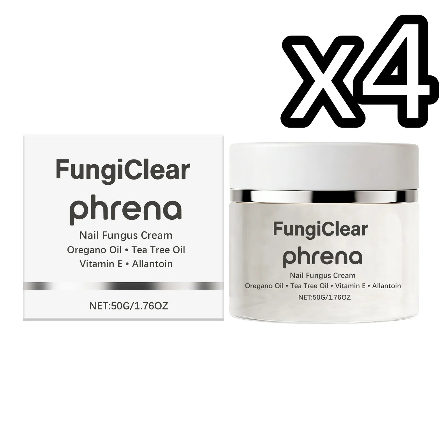 Plant Extract Nail Care Cream Deep Penetrate Nourish Nails Repair Damaged Surface Reduce Cracks Daily Care Nails Fungus Creams Peaceful Pleasures Health and Wellness 50g Boxed x 4