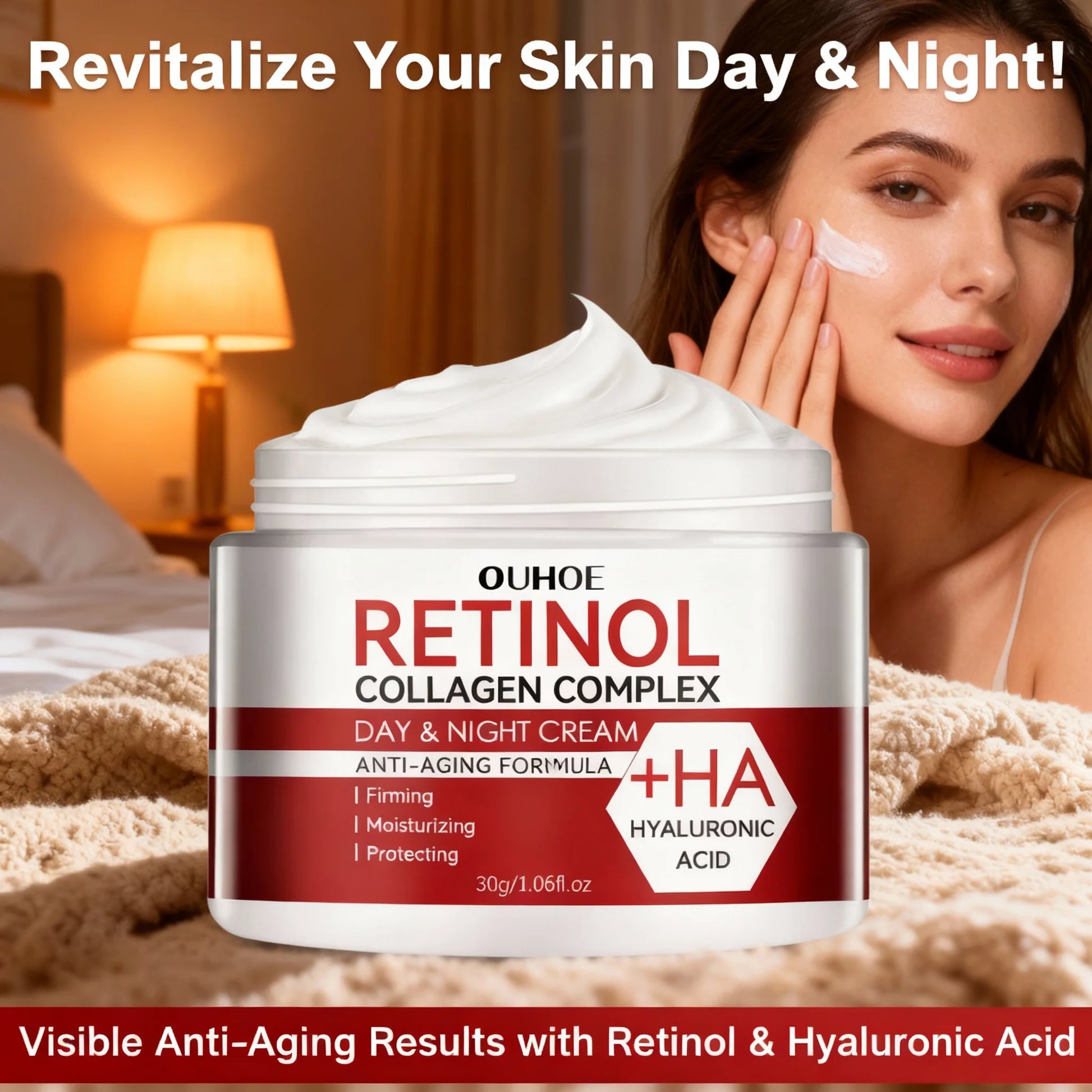 Retinol Moisturizing Face Cream Firming Skin Nourishing Daily Facial Care For All Skin Types Peaceful Pleasures Health and Wellness