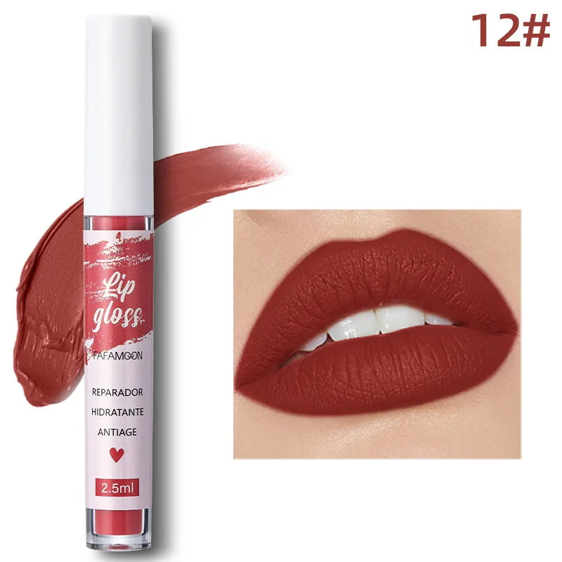 Korean Matte Liquid Lipstick – Waterproof Long-Lasting Lip Glaze