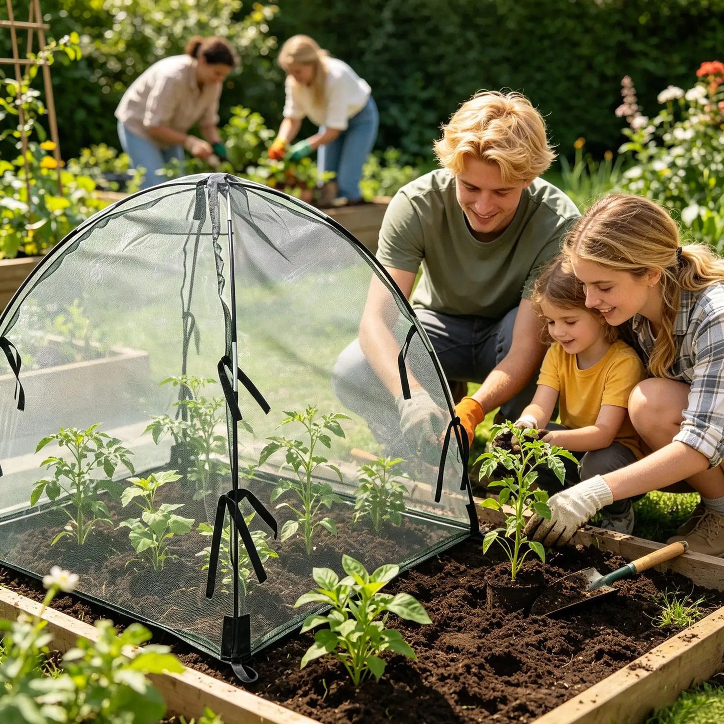 Plant Protector Sun-Proof Mesh Protector Garden Bird Netting Plant Covers For Vegetable Fruit Tree Tomato Strawberry Outdoor Peaceful Pleasures Health and Wellness