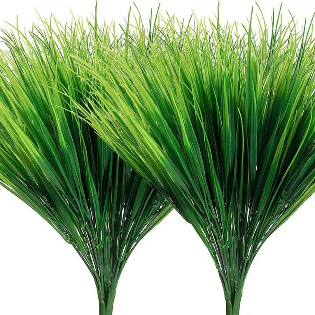 35cm Artificial Spring Grass Bundles | Faux Green Plant Decor