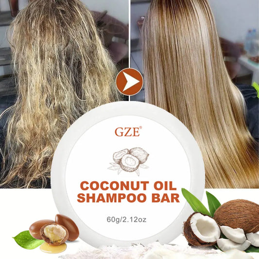 GZE Coconut Oil Shampoo Bar – Moisturizing for Dry Hair Solid Shampoo Bar Peaceful Pleasures Health and Wellness