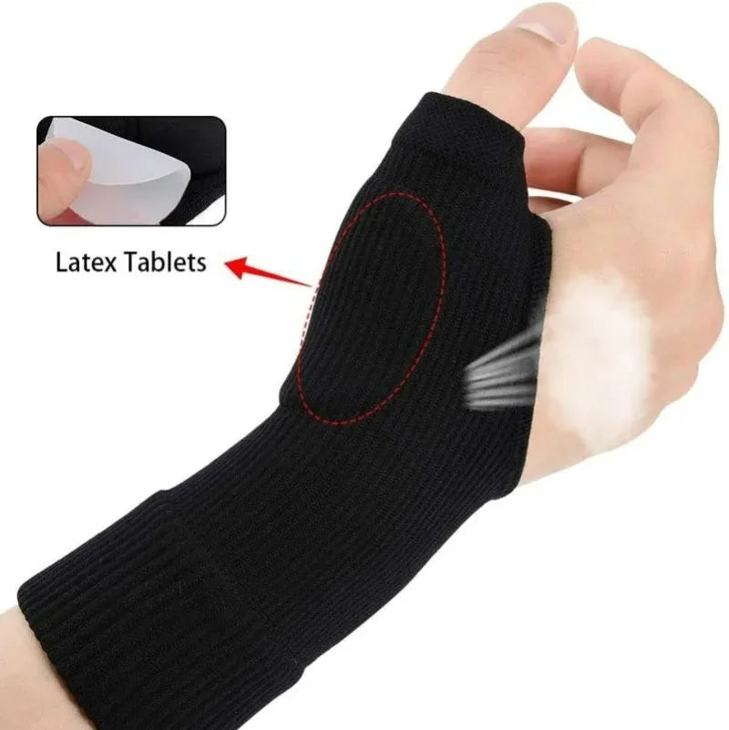 1[air Wrist Thumb Compression Arthritis Gloves, Breathable Wrist Support Wrist Brace Sleeve With Gel Thumb Injury Pads Peaceful Pleasures Health and Wellness