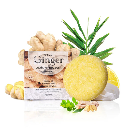 Westtree Ginger Shampoo Bar – Natural Handmade Hair Cleansing Soap Shampoo Bar Oasis Select 60g