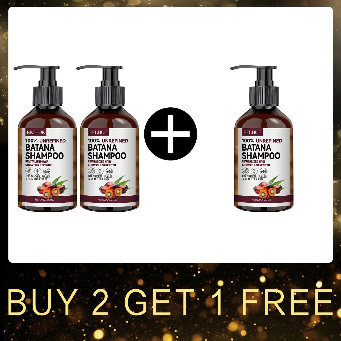 EELHOE Batana Oil Shampoo & Conditioner Set | Hair Growth Kit