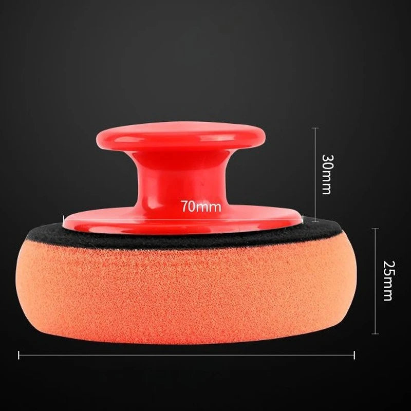 Car Waxing Sponge with Handle – Interior Leather Polish Tool