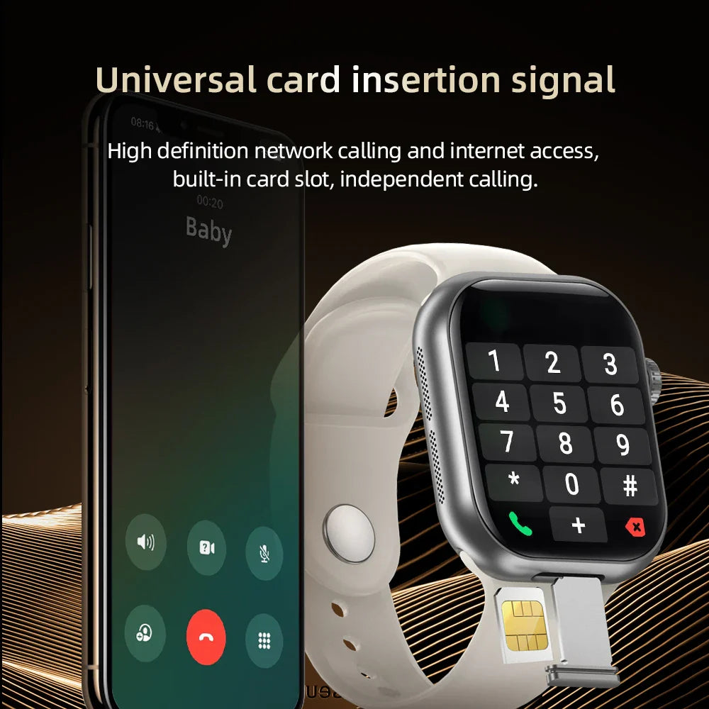 GOLDENSPIKE VP29 4G Smart Watch | GPS, NFC, 180° Camera, SIM