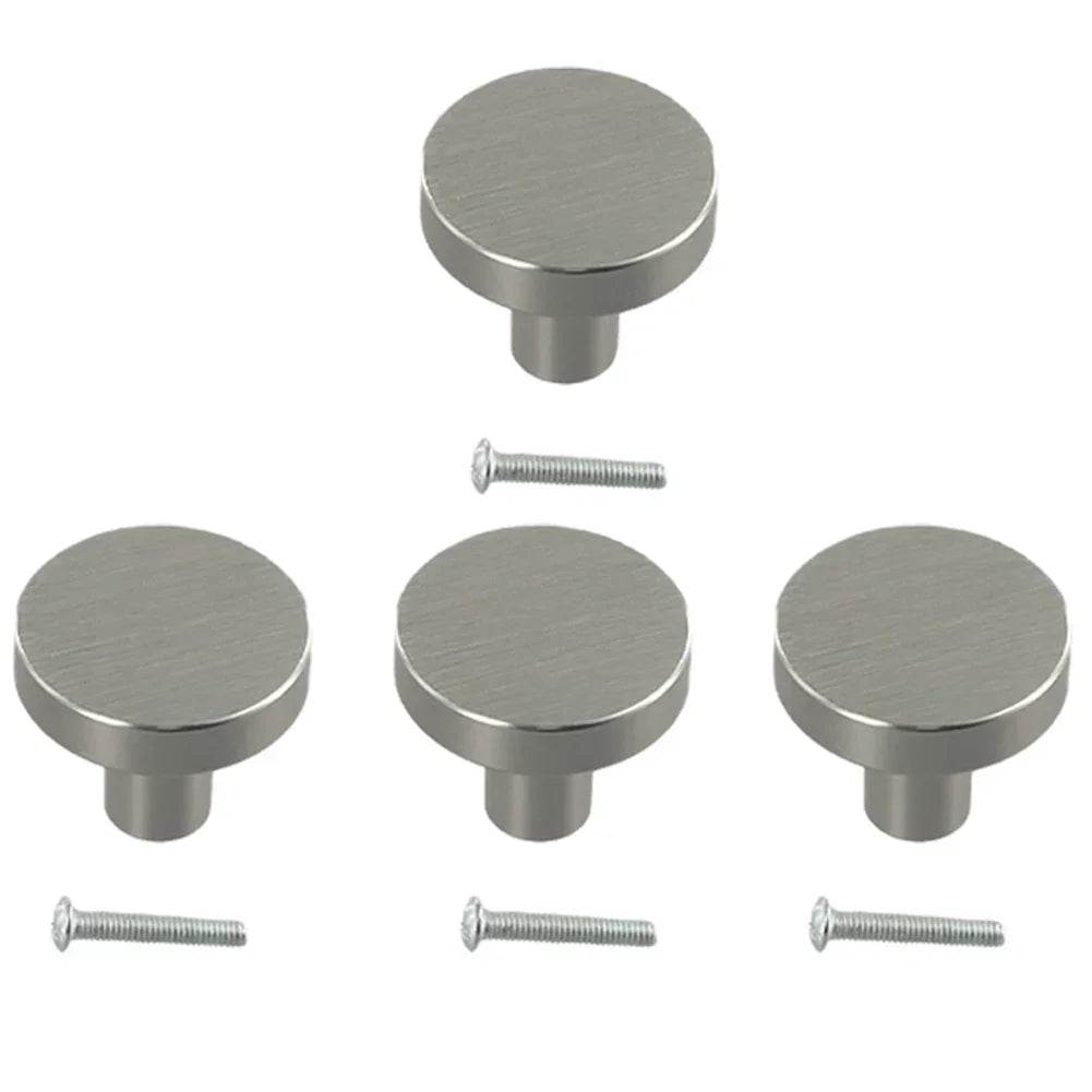 Round Single Hole Cabinet & Drawer Handle | Space Aluminum