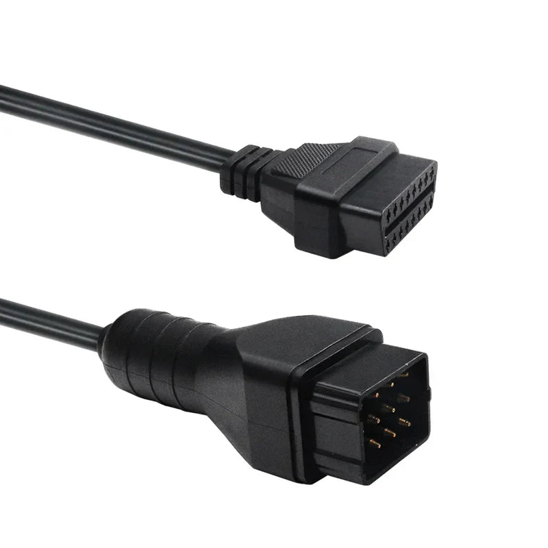 Renault 12-Pin to OBD2 16-Pin Diagnostic Adapter Cable