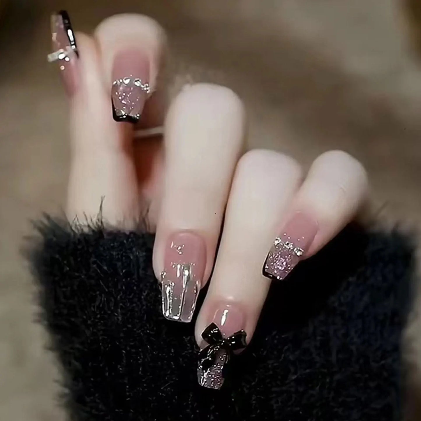 24pcs Glossy Red Press on Nails with White flowers Decor Coffin Head Fake Nails Full Cover Wearable Sweet Korean False Nails Peaceful Pleasures Health and Wellness style 2