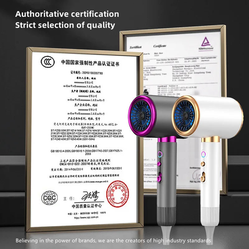 Manufacturer's Direct Selling High-Speed Hair Dryer 2400w High-Power Negative Ion Blue Light Hair Care Home Hair Salon Hair Drye Peaceful Pleasures Health and Wellness
