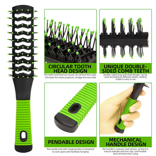 Double-Faced Anti-static Smooth Hair And Curly Hair Styling Comb For Home Use Hair Massage Comb Curly Hairdressing Styling Comb Peaceful Pleasures Health and Wellness