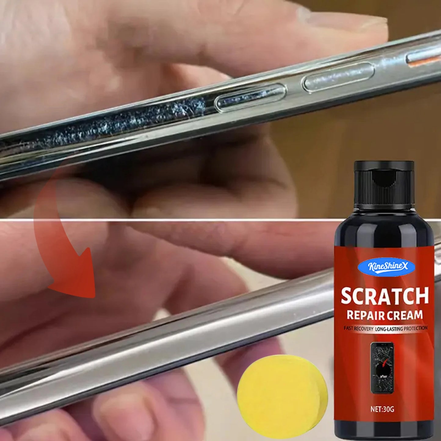 Screen Scratch Repair Cream,Eyeglass Lens Scratch Repair Polish,Mirror Scratch Repair Safe For All Glass & Metal Surfaces Peaceful Pleasures Health and Wellness