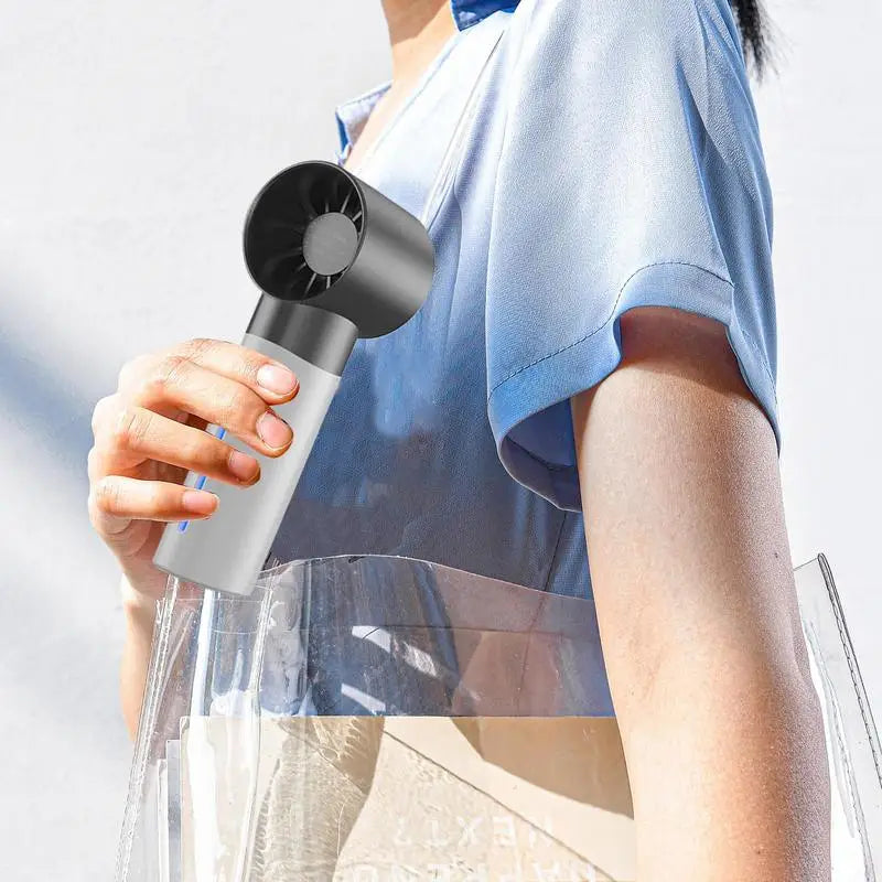 Small Handheld Fan 5 Speed Adjustable Portable Handheld Fan Personal Handheld Misting Fan Cooling Electronics Product Peaceful Pleasures Health and Wellness