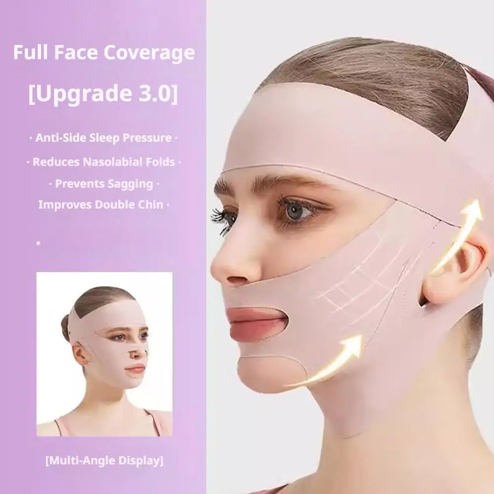 Facial Shaping Band V Line Face Shaper Double Chin Reducer Face Slimming Bandage Shape Lift Face Thining Band Massage Slimmer Peaceful Pleasures Health and Wellness