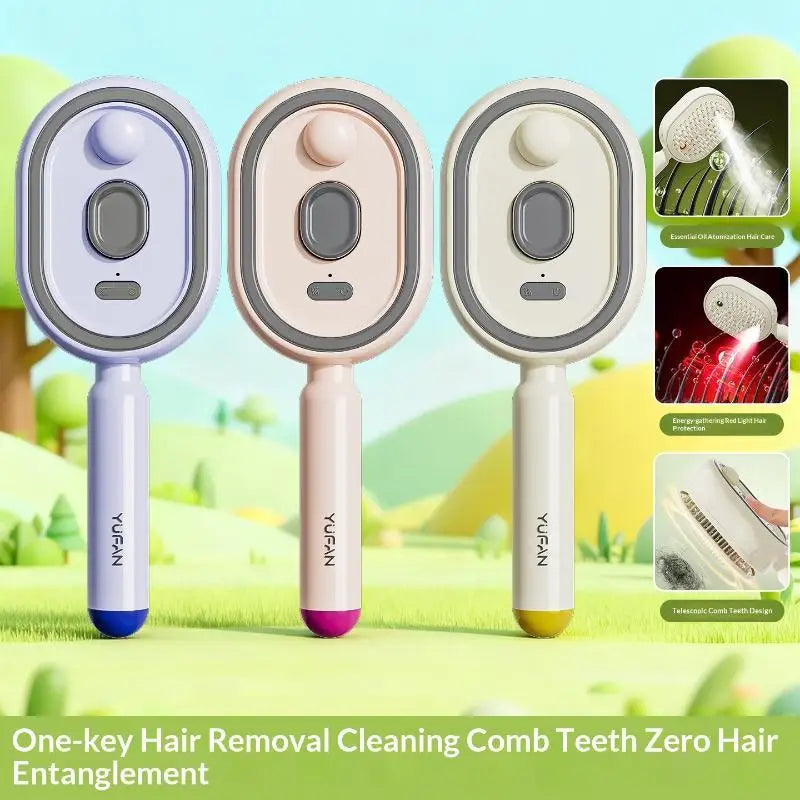 3-in-1 Electric Spray Massage Comb | Scalp Massager Hair Tool