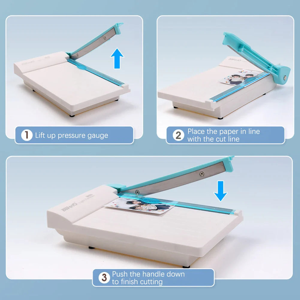 Portable Guillotine Paper Trimmer | 160mm Non-Slip Cutter