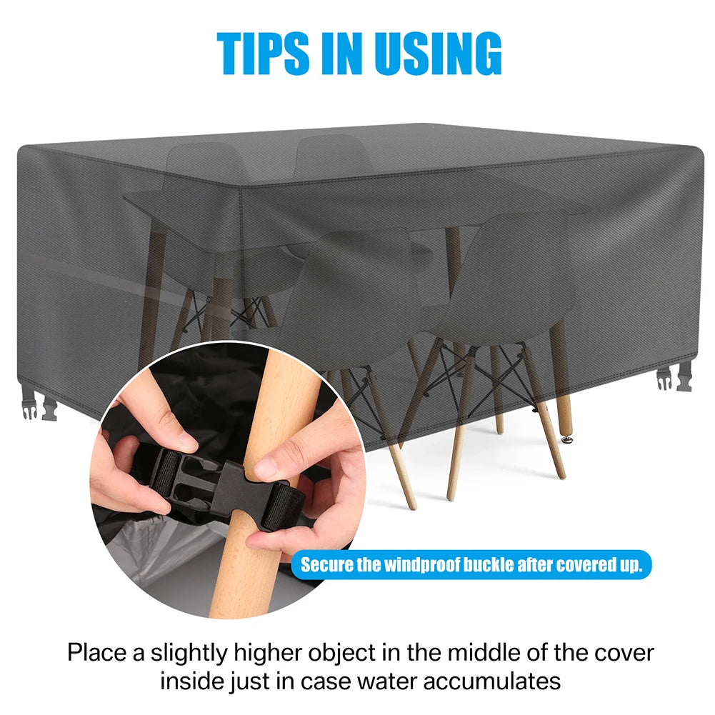 Waterproof Outdoor Furniture Cover | Patio Garden Table Chair