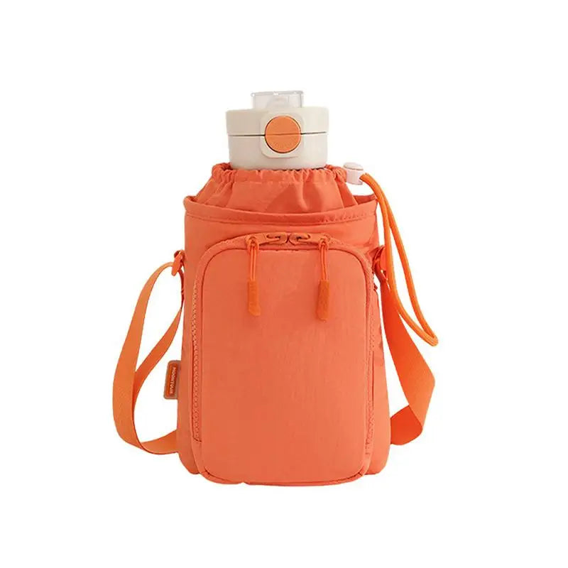 Insulated Water Bottle Bag with Adjustable Strap | Travel Sling