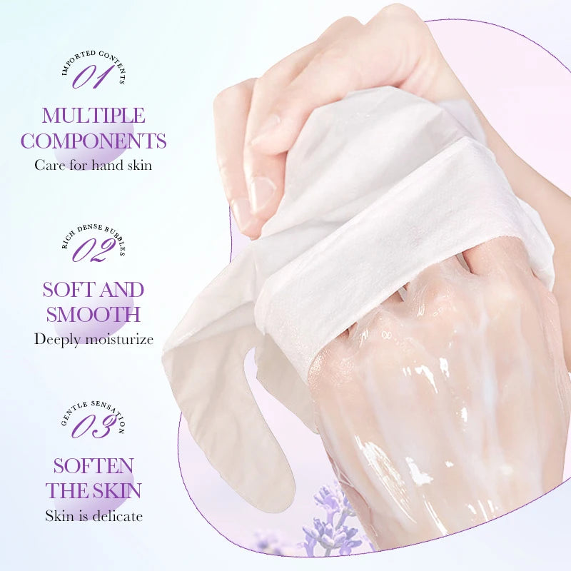 SADOER Lavender Hand Mask – Hydrating, Whitening & Anti-Aging
