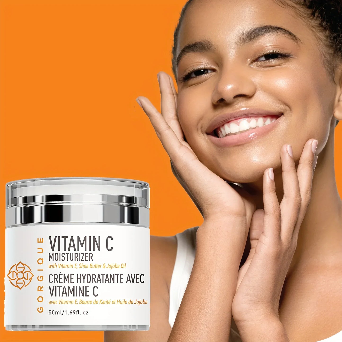 GORGIQUE Vitamin C Face Moisturizer – Brightening Hydrating Cream