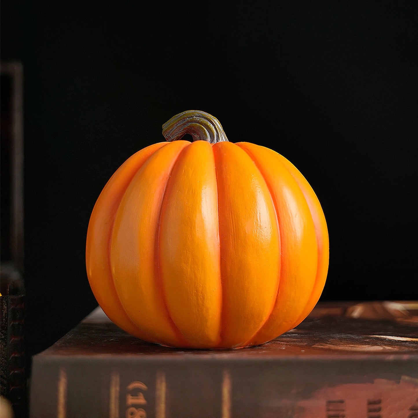 Halloween Pumpkin Ghost Skull Resin Decor Vintage Tabletop Sculpture for Spooky Party Home Office Garden Decoration Peaceful Pleasures Health and Wellness