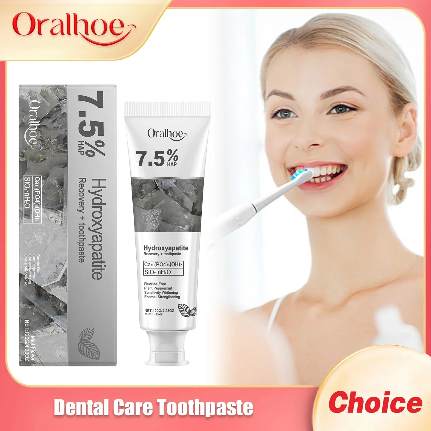 Oralhoe Whitening Toothpaste – Fresh Breath & Deep Clean 120g