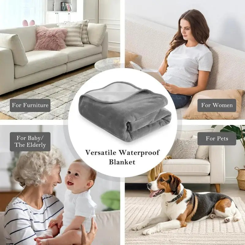 Waterproof Pet Blanket – Couch Protector for Dogs & Cats