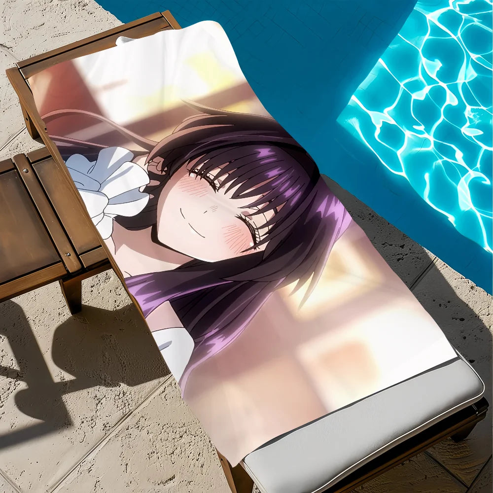 Kawaii Anime Quick Dry Beach Towel – Soft, Absorbent & Cute Quick Dry Beach Towel Peaceful Pleasures Health and Wellness z2 STJ40x70CM
