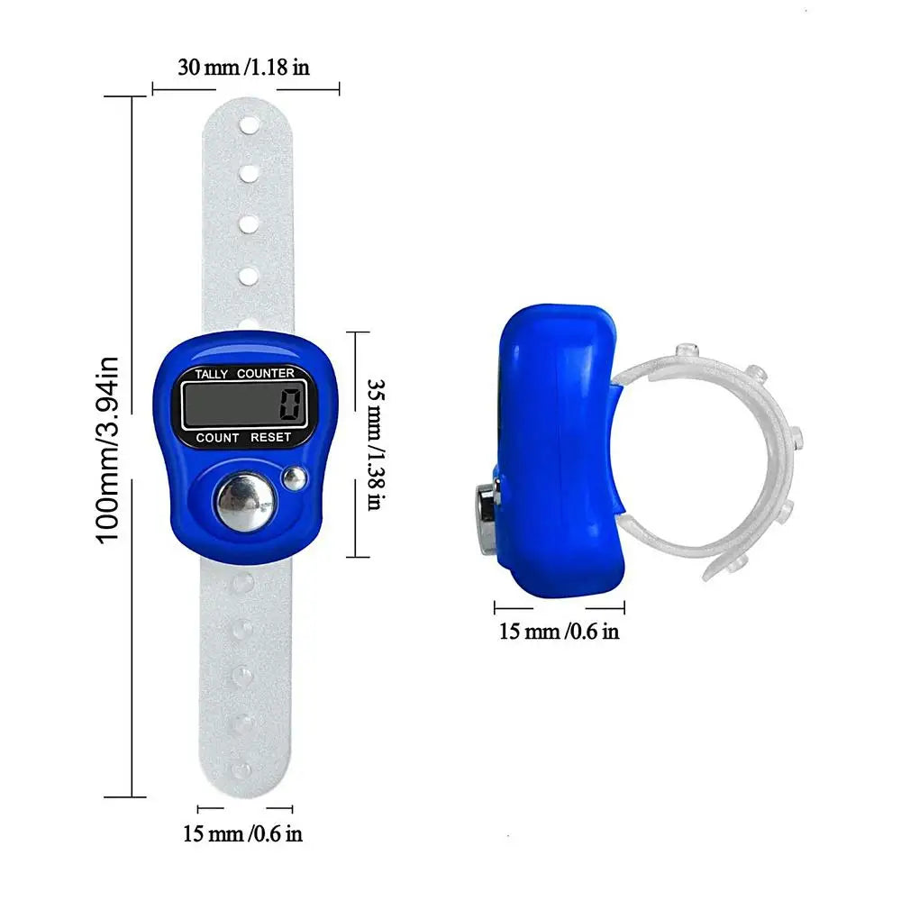 Mini LED Electronic Finger Counter Ring Tally Clicker