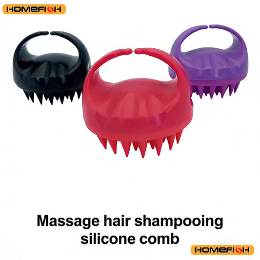 Cleansing Shampoo Brush Massager - Handle Design, Exfoliating Brush Head, Hair Root Cleaning Care Tool Peaceful Pleasures Health and Wellness