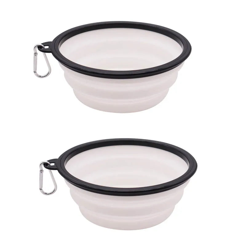 Collapsible TPE Pet Travel Bowl for Dogs & Cats – 350ml