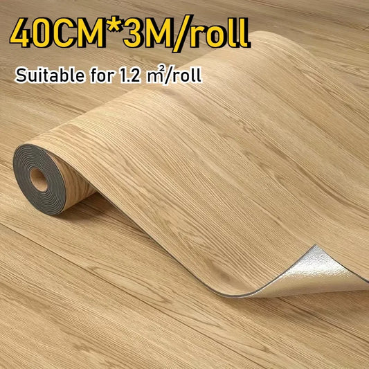 Wood Grain Floor Sticker | Self-Adhesive Waterproof Non-Slip Tile Peel & Stick Floor Tile Peaceful Pleasures Health and Wellness