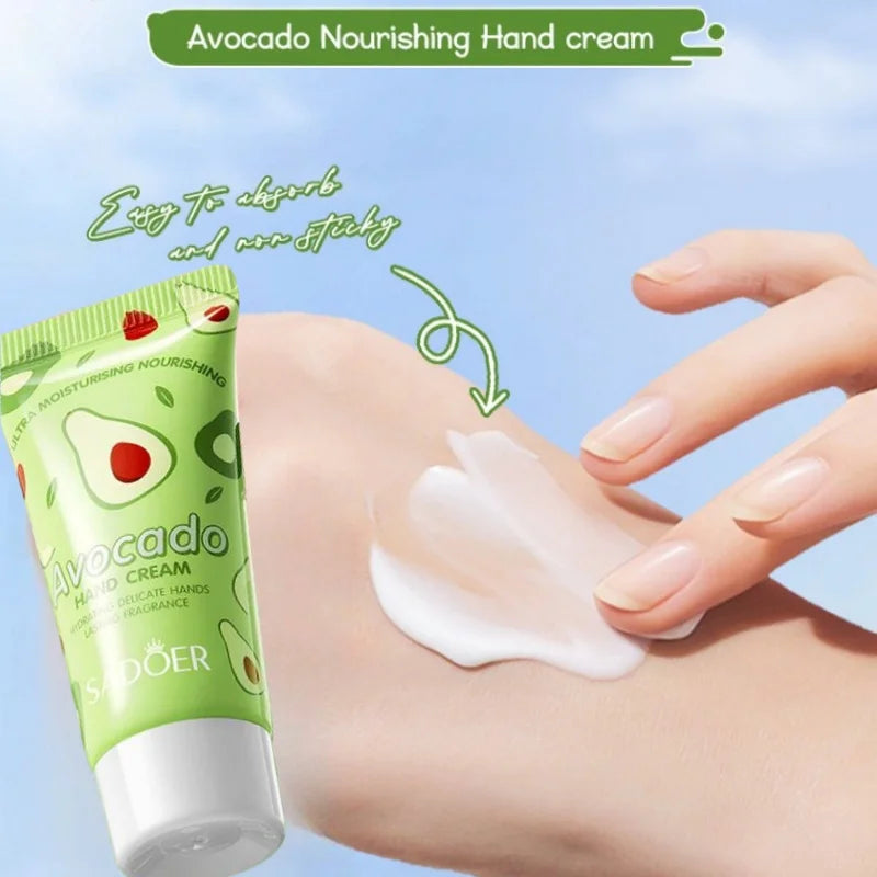 SADOER Avocado Hand Cream & Lip Balm 2-in-1 Skincare Gift Set