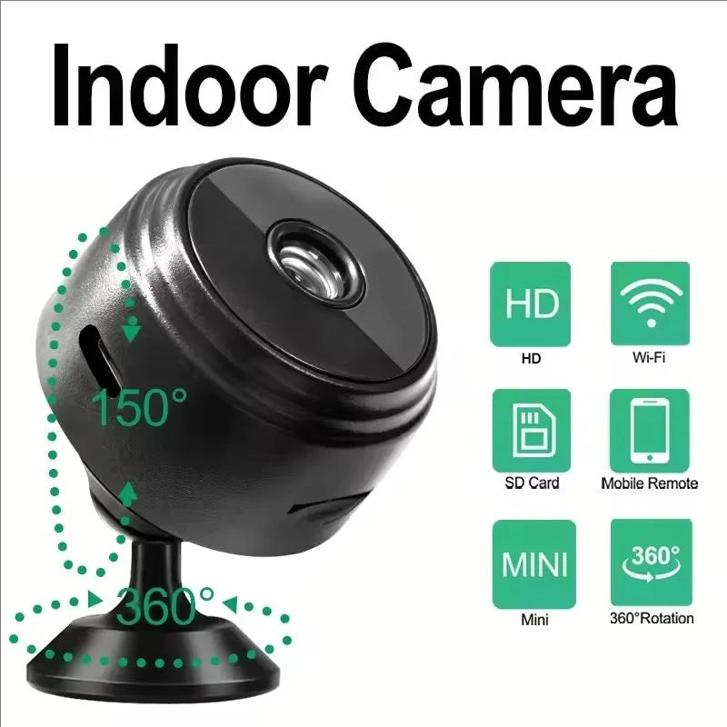 A9 Mini WiFi Camera 1080P HD Portable Night Vision Recorder Smart Home Security Monitoring Tiny Wireless Cam with Magnet Peaceful Pleasures Health and Wellness