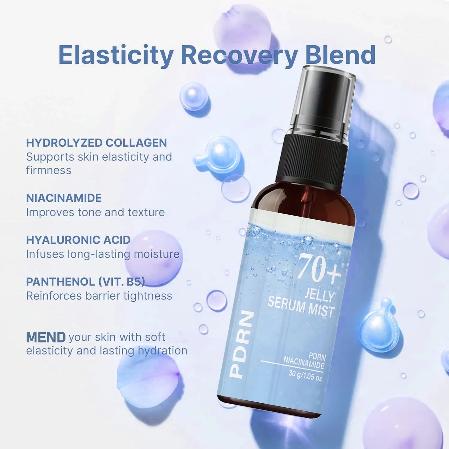PDRN Jelly Serum Mist – Niacinamide, Collagen & Hyaluronic Acid