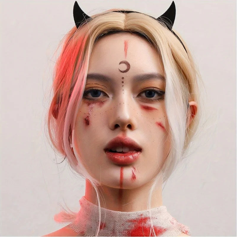 Women's Halloween Cat Ear Headband - 1pc Devil Horn Hair Accessory | Cute Yet Spooky Headwear | Costume Party Headpiece | Peaceful Pleasures Health and Wellness