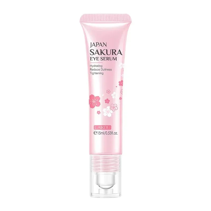 LAIKOU Sakura Eye Serum Roller – Anti-Aging, 15ml Peaceful Pleasures Health and Wellness 1PCS