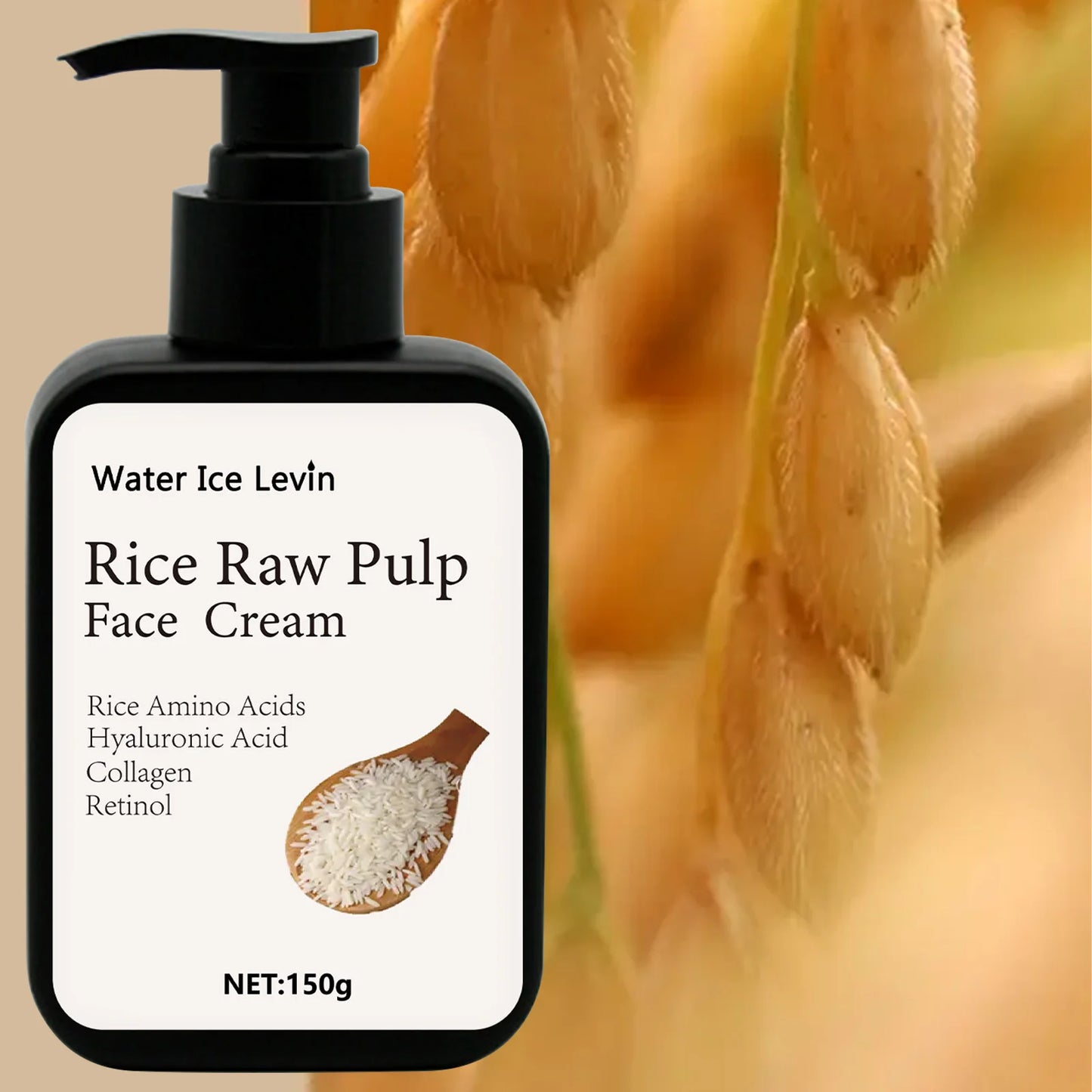 Rice Pulp Brightening Face Cream | Collagen & Hyaluronic Acid