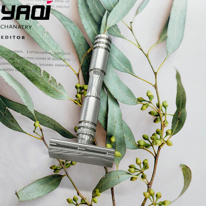 Yaqi Ghost Safety Razor – 316 Stainless Steel Smooth Shave