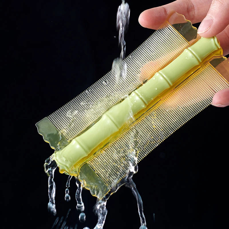 5pcs Bamboo Grate Comb, Ultra Dense Tooth Lice Comb, Remove Loose Dandruff, Double Sided Hair Comb Grate Lice Comb Dandruff Scal Peaceful Pleasures Health and Wellness