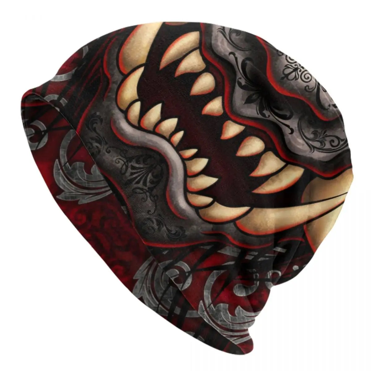 Japanese Samurai Knit Beanie Hat | Hip Hop Unisex Skullies