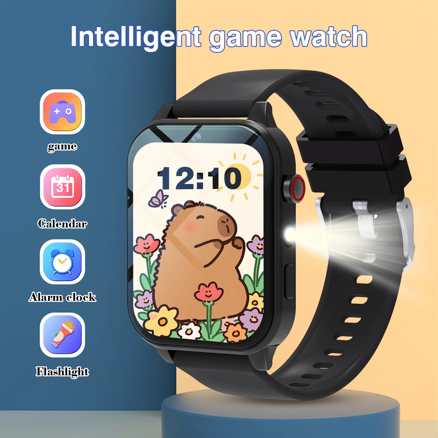 Kids' Smart Watch 1.83" | Camera, 18 Games & LED Flashlight